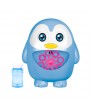 Automatic portable bubble machine douyin with outdoor music fun penguin beach water toys puzzle blowing bubbles blue penguins