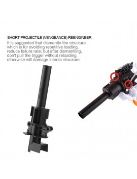 WORKER Short Bullet Modified Upgrade Kit with 9KG Spring for Nerf N-strike