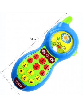 YLB Music Cell Phone Toy for Kids Blue
