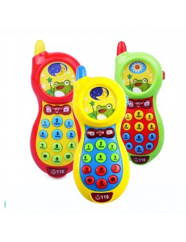 YLB Music Cell Phone Toy for Kids Blue