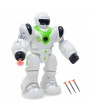 Space men electric toys light and sound can fire bullets walking robot children toys with random colors