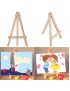 Kids Mini Wooden Easel Artist Art Painting Name Card Stand Display Holder