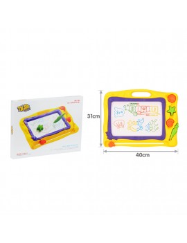 Magnetic Drawing Board Erasable Large Size Yellow