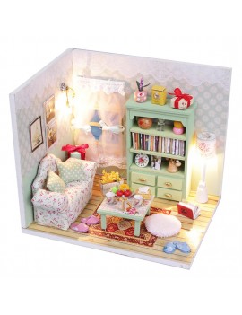 Creative handmade doll house puzzle assembled three-dimensional DIY room opening gift M012