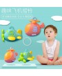 Baby rattle airplane hand grip rattle early education musical instrument toys infant educational AIDS wholesale style color random A86