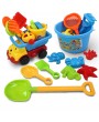 Children play with sand and water beach bucket toy set of 12 pieces