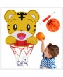 Cartoon hanging basketball hoop tiger